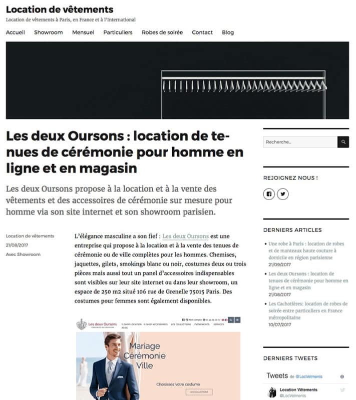 location de vetements