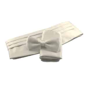 Coffret ceinture, pochette et nœud Ivoire