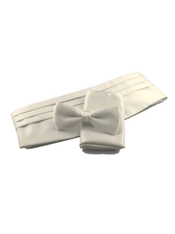 Coffret ceinture, pochette et nœud Ivoire