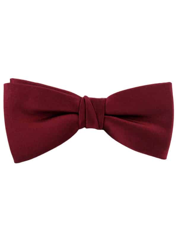 Nœud Papillon Soie Bordeaux