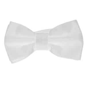 Nœud Papillon Polyester Blanc