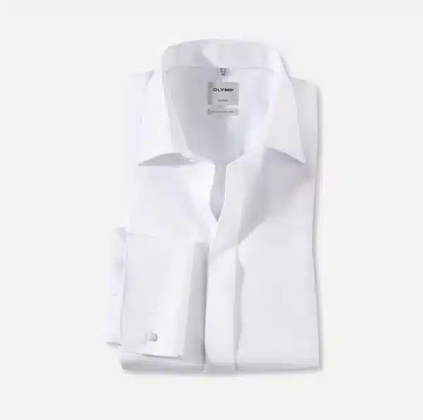 CHEMISE COUPE AMPLE - BLANCHE - COL VILLE