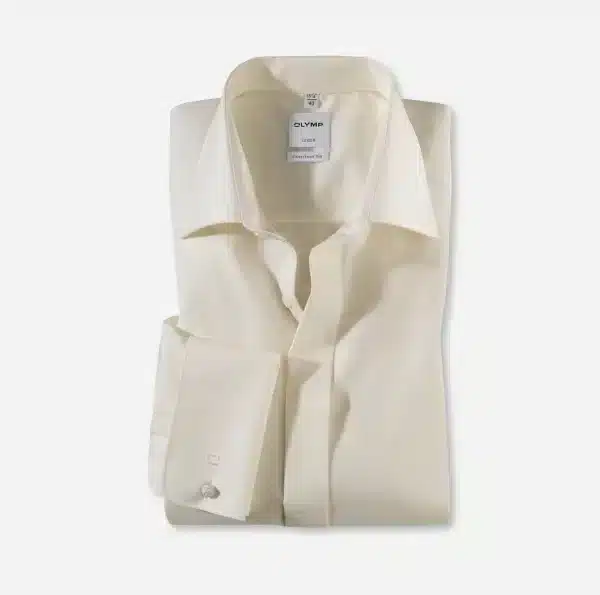 CHEMISE COUPE AMPLE - IVOIRE - COL VILLE