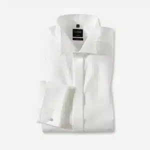 CHEMISE COUPE CLASSIQUE - IVOIRE - COL CASSE
