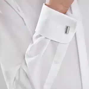 Alternative view of CHEMISE COUPE CLASSIQUE - BLANCHE - COL CASSE