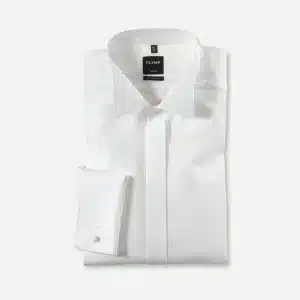 CHEMISE COUPE CLASSIQUE - IVOIRE - COL CASSE