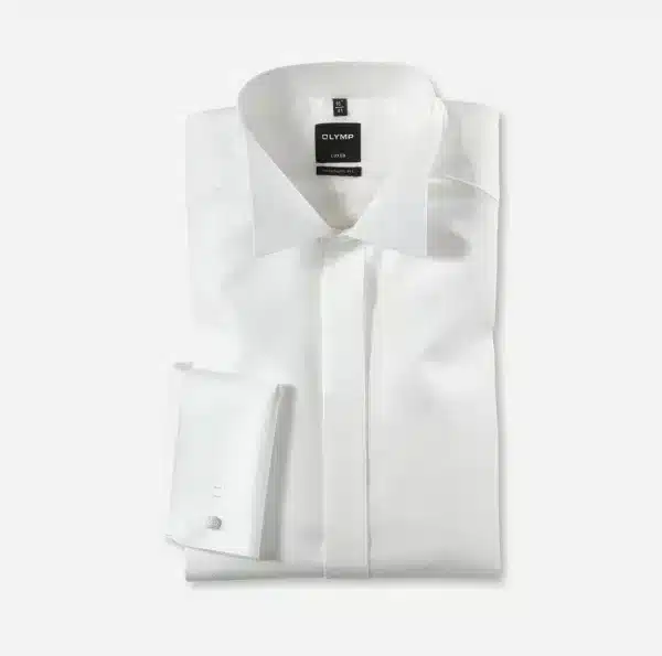 CHEMISE COUPE CLASSIQUE - IVOIRE - COL CASSE
