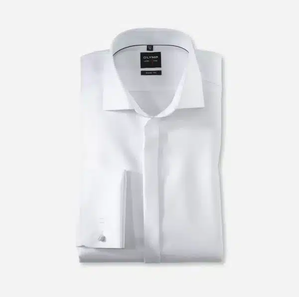 CHEMISE COUPE AJUSTEE - BLANCHE - COL VILLE