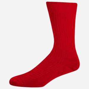 CHAUSSETTES ROUGE CARMIN