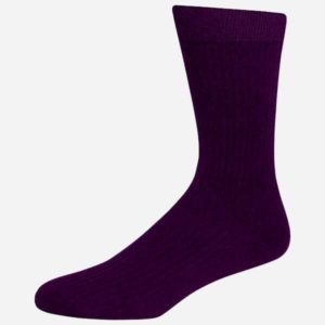 CHAUSSETTES AUBERGINE