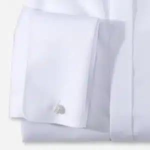Alternative view of CHEMISE COUPE AJUSTEE - BLANCHE - COL CASSE - LONGUES MANCHES