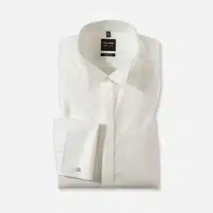 CHEMISE COUPE AJUSTEE - IVOIRE - COL CASSE