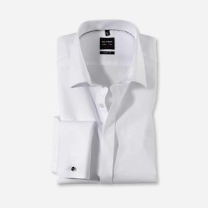 CHEMISE COUPE AJUSTEE - BLANCHE - COL VILLE