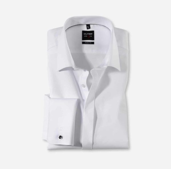 CHEMISE COUPE AJUSTEE - BLANCHE - COL VILLE